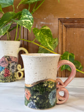 Load image into Gallery viewer, Floral Mug with REAL GOLD Details | ~14oz