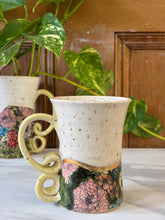 Load image into Gallery viewer, Floral Mug with REAL GOLD Details | ~14oz