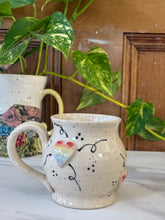 Load image into Gallery viewer, Rainbow Heart Mug | ~16oz