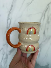 Load image into Gallery viewer, Rainbow Mug | Orange Handle | ~ 14 oz
