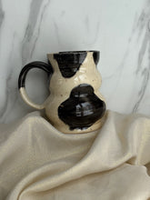 Load image into Gallery viewer, Bubble Mug | Hand Painted Cow Print | ~16 oz
