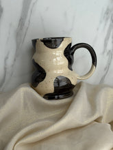 Load image into Gallery viewer, Bubble Mug | Hand Painted Cow Print | ~16 oz
