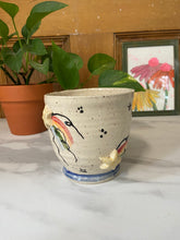 Load image into Gallery viewer, Shooting Star Cup | Blue foot | Hand grips | ~14oz
