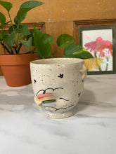 Load image into Gallery viewer, Shooting Star Cup | Lavender foot | Hand grips | ~14oz
