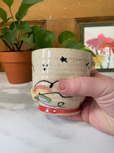 Load image into Gallery viewer, Shooting Star Cup | Red foot | Hand grips | ~14oz
