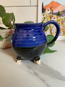 Cauldron Mug | Blue/Black | ~14 oz