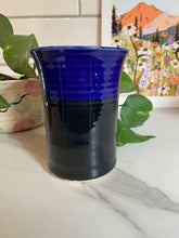 Load image into Gallery viewer, Haunted House Cup | Blue/Black | ~14oz
