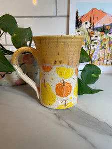 Pumpkin Mug | Matte Yellow | ~14 oz