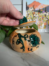 Load image into Gallery viewer, Pumpkin Lidded Jar | ~ 3&quot; Tall
