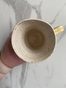 Floral Mug with REAL GOLD Details | SECOND