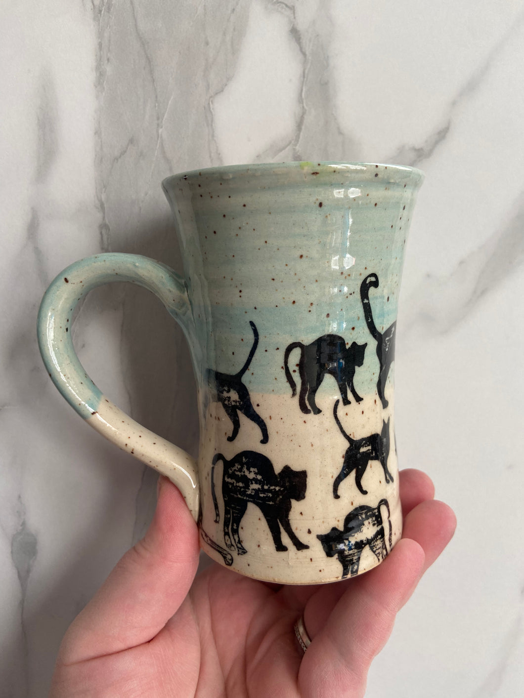 Cat Mug | Turquoise | SECOND