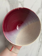Load image into Gallery viewer, Medium Bowl in &quot;Cranberry Cloud&quot; ~ 8&quot; Diameter | SECOND
