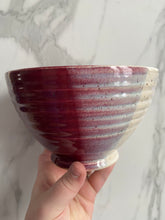 Load image into Gallery viewer, Medium Bowl in &quot;Cranberry Cloud&quot; ~ 8&quot; Diameter | SECOND
