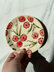 Poppy Side Plate ~6" Diameter