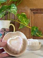 Load image into Gallery viewer, Heart Dish with Heart Shaped Soy Candle
