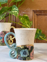 Load image into Gallery viewer, Floral Mug with REAL GOLD Details | ~14oz
