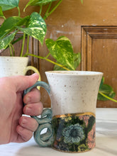Load image into Gallery viewer, Floral Mug with REAL GOLD Details | ~14oz

