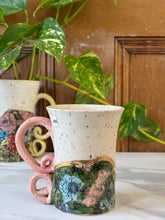Load image into Gallery viewer, Floral Mug with REAL GOLD Details | ~14oz

