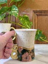 Load image into Gallery viewer, Floral Mug with REAL GOLD Details | ~14oz
