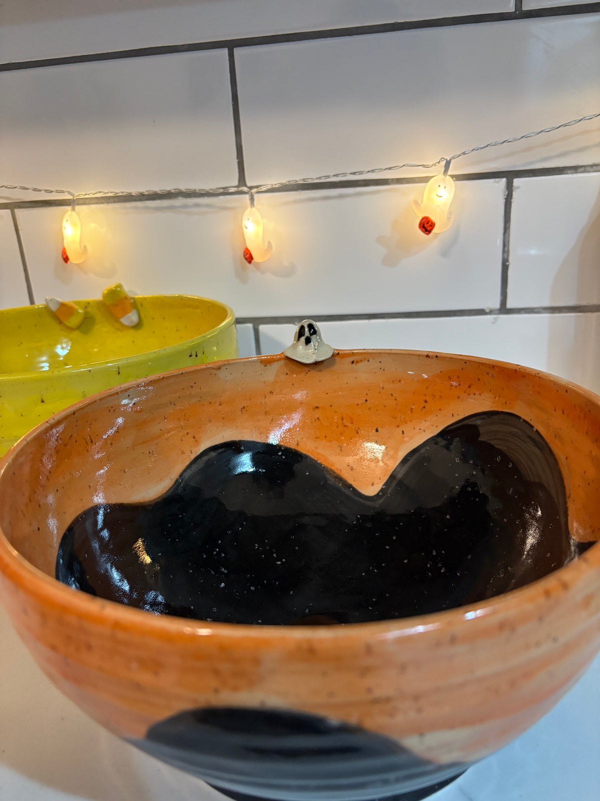 Large Halloween Treat Bowl | Tiny Ghost