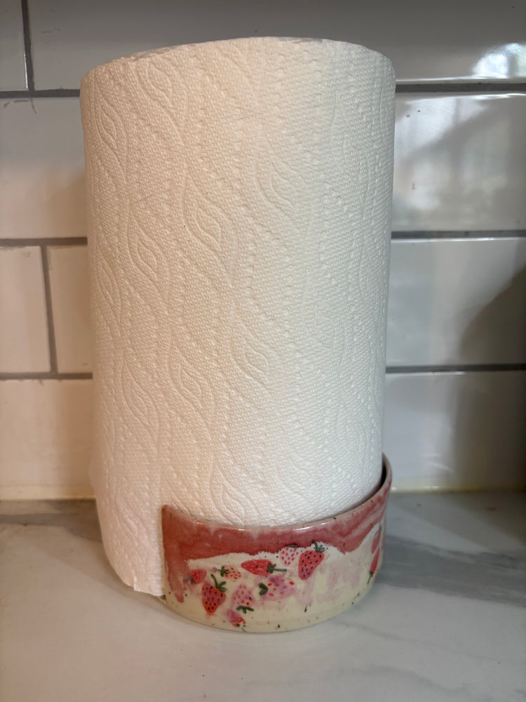 Paper Towel Roll Holder | Strawberries