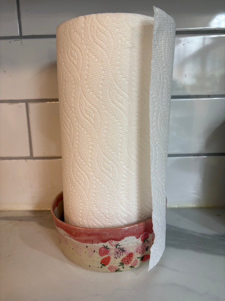 Paper Towel Roll Holder | Strawberries