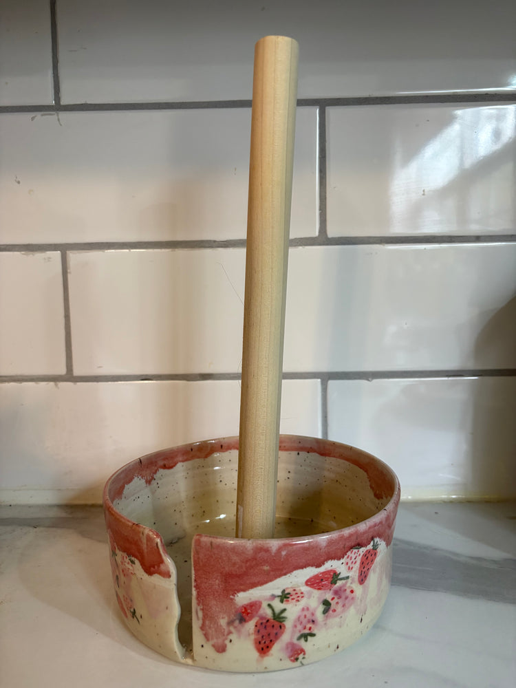 Paper Towel Roll Holder | Strawberries