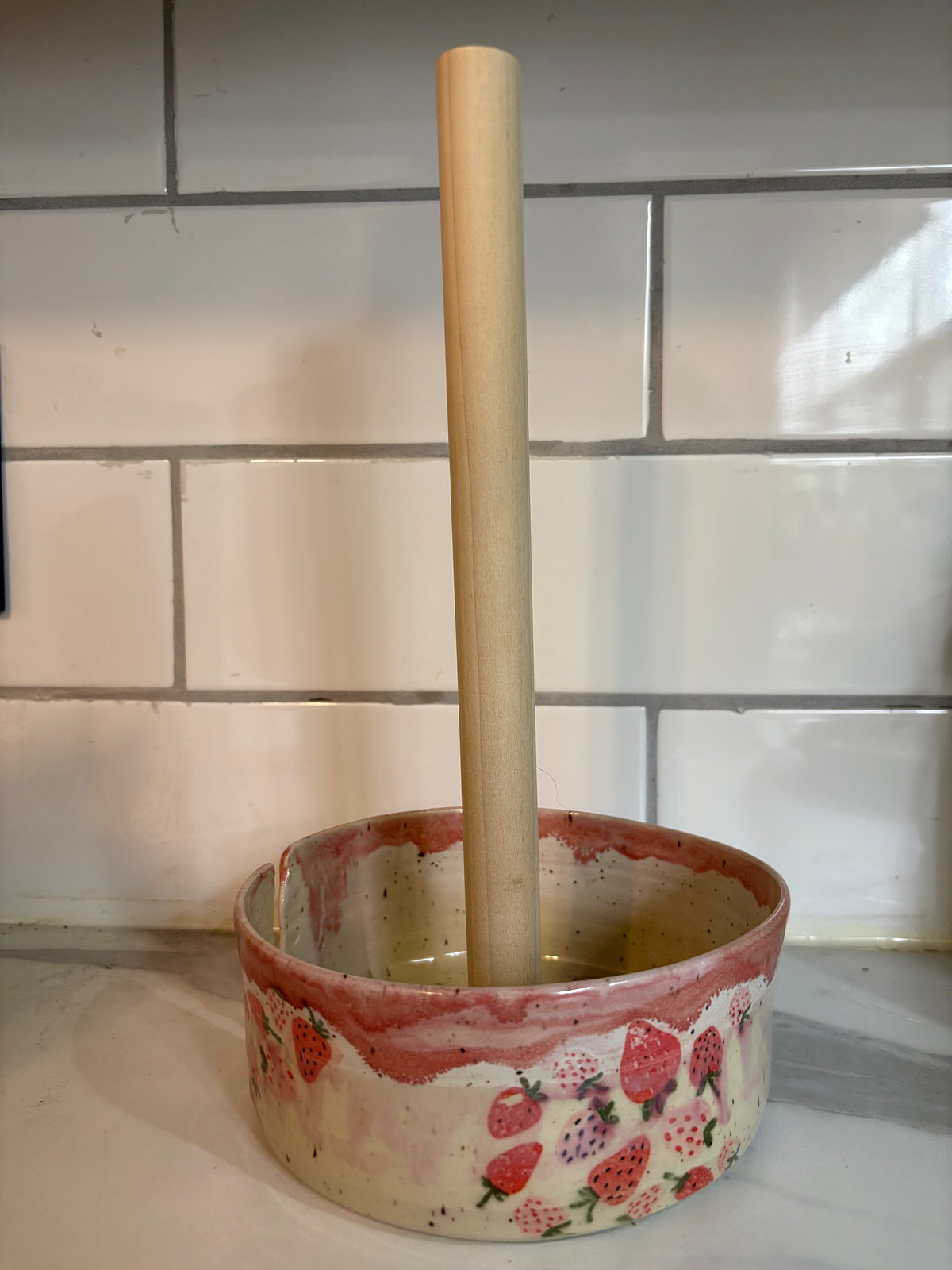 Paper Towel Roll Holder | Strawberries