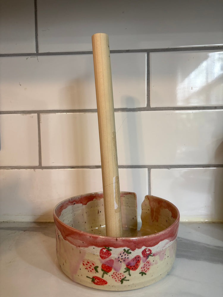 Paper Towel Roll Holder | Strawberries