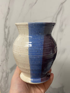 Medium Vase in "Blueberries and Cream"