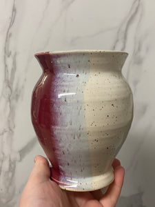 Vase in "Cranberry Cloud"