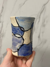 Load image into Gallery viewer, Blue Geometric Tumbler | ~14oz
