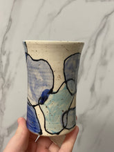 Load image into Gallery viewer, Blue Geometric Tumbler | ~14oz
