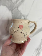 Load image into Gallery viewer, Charm Mug | Red+Pink Hearts | ~14 oz
