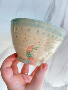 Mermaid Cereal Bowl | Turquoise Top