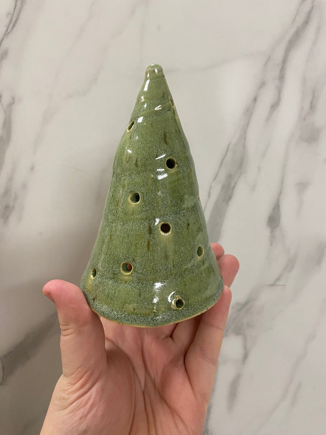 Small Christmas Tree Candle Cover