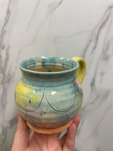 Mermaid Mug | Turquoise/Yellow | ~16oz