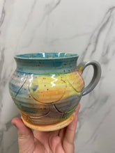 Load image into Gallery viewer, Mermaid Mug | Turquoise/Purple | ~16oz
