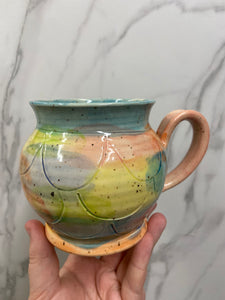 Mermaid Mug | Turquoise/Pink | ~16oz