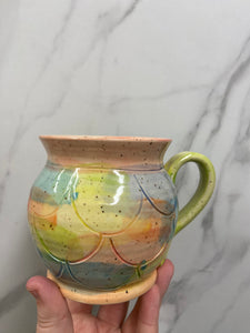 Mermaid Mug | Pink/Green | ~16oz