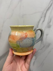 Mermaid Mug | Yellow/Purple | ~16oz