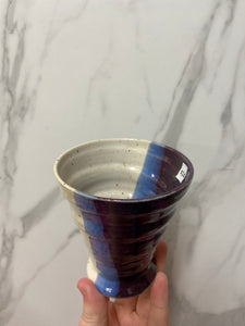 Wine Cup in "Blueberries and Cream"