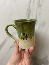 Load image into Gallery viewer, &quot;Merry Christmas&quot; Mug | REAL GOLD Writing | ~14oz
