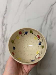 Christmas Lights Cereal Bowl