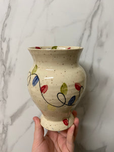 Christmas Lights Vase | ~10" high