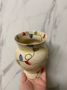 Christmas Lights Vase | ~10" high