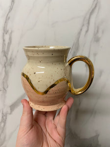 Pink Drip Mug | REAL GOLD Details | ~16oz